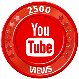 get 2500 youtube views