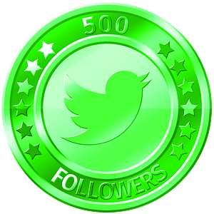 get 500 twitter followers