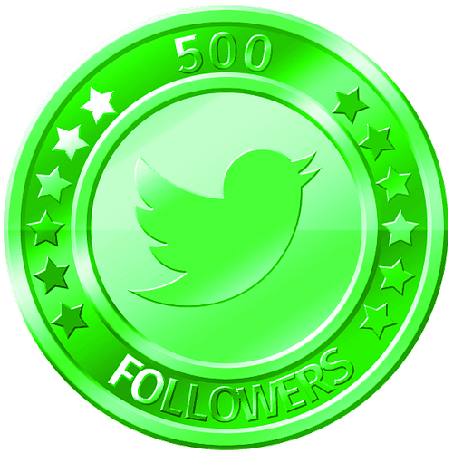 get 500 twitter followers
